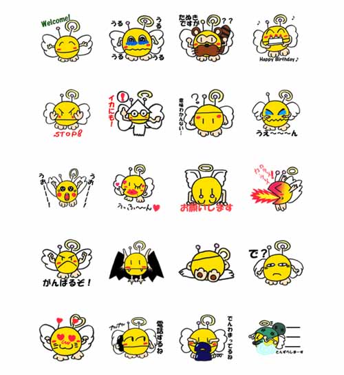 天使のパクちゃんLINEスタンプ2